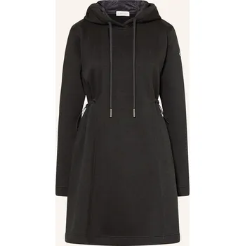 Dámské šaty Moncler Dámské Mikinové Šaty S Kapucí, černá, 34