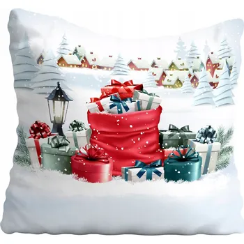 Polštář Povlak na polštář s vánočním motivem, hvězda 60x60 cm