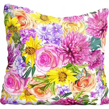 Polštář Povlak na polštář Květiny, louka 40x40 cm