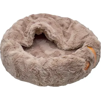 Pelíšek pro psa Huhubamboo Ňuňu kukaň 70 cm hnědá