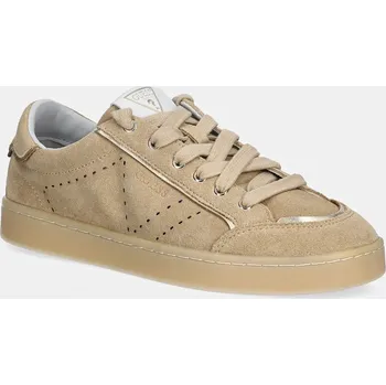 Pánská obuv Semišové tenisky Guess JHELL FLPJHE.SUE12.BEIGE béžová 80X, EUR 41