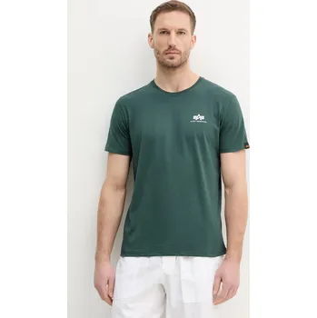 Bavlněné tričko Alpha Industries 188505.03 zelená 79X, vel. M