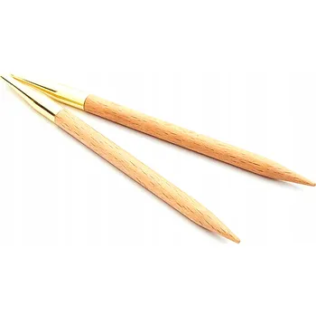 Vrták Dráty pro vyměnitelné vlasce KnitPro Basix Birch 10 mm