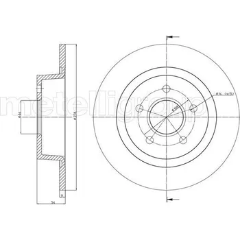 Brzdový kotouč Brzdový kotouč METELLI 23-0761C