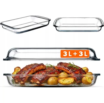 Žáruvzdorná obdélníková mísa Kadax 6 l