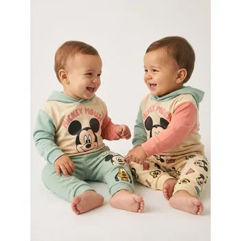 Dětská móda Sinsay - Tepláky jogger Mickey Mouse - zelená - 263DG-96X - 263DG-96X-86