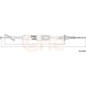 Spojka Tažné lanko, ovládání spojky COFLE 18.3504