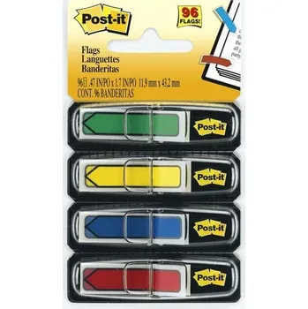 Samolepící záložky Post-it® "šipky" - mix barev, 4 ks