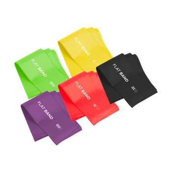 Cvičební gumy 2m - Long Band LTs-1, 1-5 kg, 5 gum, REBEL ACTIVE