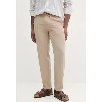 Lněné kalhoty Lindbergh 30.008023.SAND béžová 08X, vel. XXL