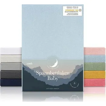 Dětský bezpečnostní prvek Laleni jersey prostěradlo 100x100 cm ohrádka - čtvercové vypasované prostěradlo s certifikací