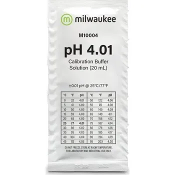 Test akvarijní vody Kalibrační roztok Milwaukee pH 4,01 - 20ml, box 25ks