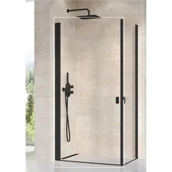 Ravak Chrome Sprchové dveře 90 Transparent černá 1QV70301Z1 CRV1-90