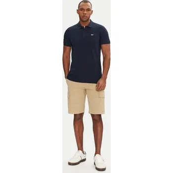 Pánské oblečení Tommy Jeans Polokošile DM0DM20676 Tmavomodrá Slim Fit 3XL