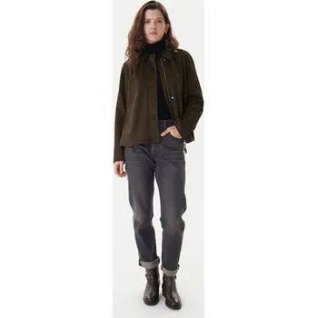 Dámská bunda ONLY Bunda z imitace kůže Abbie 15372234 Hnědá Regular Fit XS