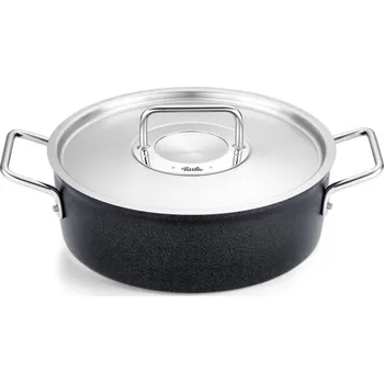 Hrnec Nízký kastrol ADAMANT 28 cm, černá, hliník, Fissler