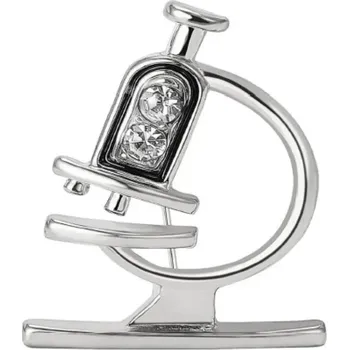 Brož Gaira Brož Microscope 3739, Barva stříbrná