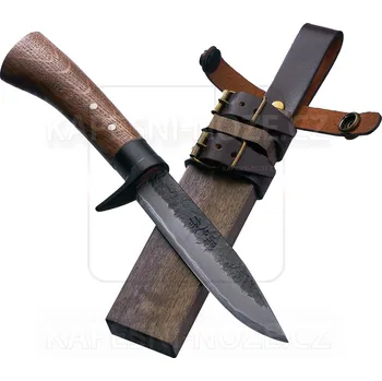 lovecký nůž Toyokuni Japan Toyokuni Oak White Steel 11,5 cm