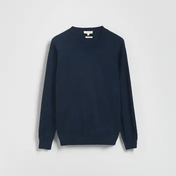 Pánský svetr Reserved - Svetr ze směsi kašmíru - tmavomodrá - 437GQ-59M - 437GQ-59M-XL