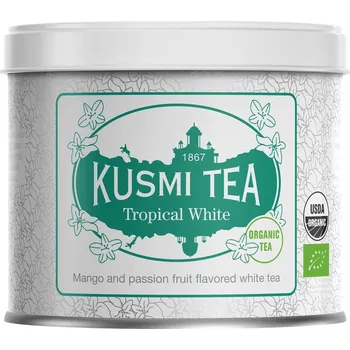 Čaj Kusmi, Čaj Tropical White plechovka 90 g - Formadore