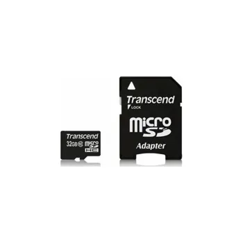 Paměťová karta Transcend 32GB microSDHC (Class 10) paměťová karta (s adaptérem)