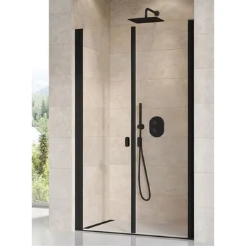 Ravak Chrome Sprchové dveře 100 Transparent černá 0QVAC30LZ1 CSDL2-100