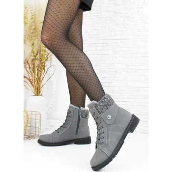 Dámská zimní obuv Cathay moda Šedé farmářky 3008-12D.G Velikost: 40