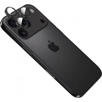Ochranná skla čoček fotoaparátů FIXED Armor Camera Glass pro Apple iPhone 17 Pro/Pro Max, černá