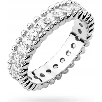 Prsten STŘÍBRNÝ PRSTÝNEK OBRÁČKA 925 se ZIRKONY vel. 14