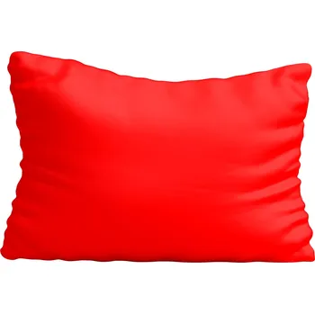 Polštář Povlak na polštář červený hladký 30x70cm