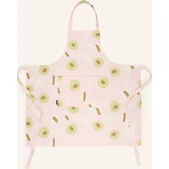 Kuchyňská zástěra Marimekko Zástěra Pieni Unikko, růžová / krémová / světle zelená
