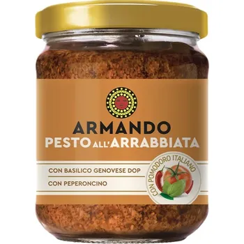 Pesto Pesto ROSSO ALL’ARRABBIATA 180 g, ARMANDO - doprava zdarma od 2999 Kč