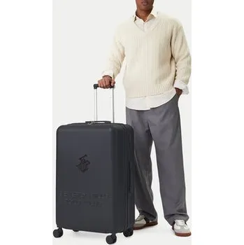 Velký kufr Beverly Hills Polo Club CEO-BHPC-L-002-08-NAVY Tmavomodrá NOSIZE