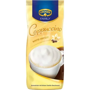 Káva Krüger bílé Cappuccino s příchutí vanilky 500 g