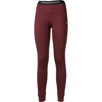 Dámské termo spodky PROGRESS Progress Merino Bamboo dámské spodky, švestka/meruňka velikost L