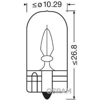Autožárovka Žárovka, osvětlení interiéru ams-OSRAM 2841