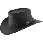 SCIPPIS Wallaroo – australský klobouk z hovězí kůže s pletenou ozdobou Velikost: 55 cm (S)