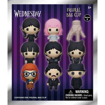 Klíčenka/Přívěšek na baťoh - Wednesday S2 - náhodný typ