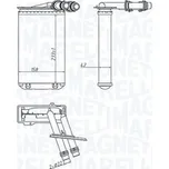 MAGNETI MARELLI Výměník tepla, vnitřní vytápění 350218445000