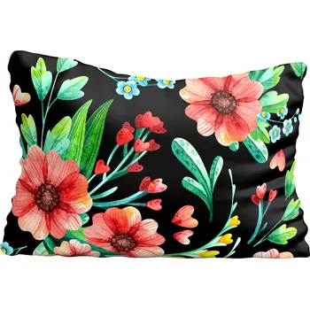 Polštář Povlak na polštář s květinami 40x60 cm