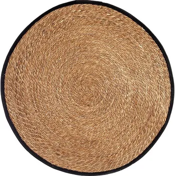 Koberec Giftdecor Pletený koberec NARO s černým lemem, průměr 100 cm