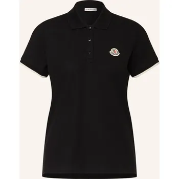 Dámská košile Moncler Dámská Piqué Polokošile, černá, 38