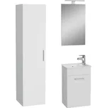 Koupelnová sestava s umyvadlem včetně umyvadlové baterie, vtoku a sifonu VitrA Mia bílá KSETMIA40B - KSETMIA40B