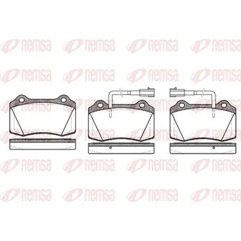 Brzdová destička Sada brzdových destiček, kotoučová brzda REMSA 0434.32