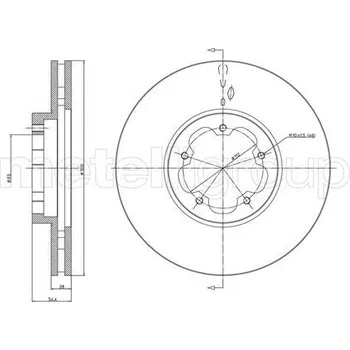 Brzdový kotouč Brzdový kotouč METELLI 23-0899