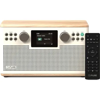 Radiomagnetofon PURE Classic H6 bílá/dub