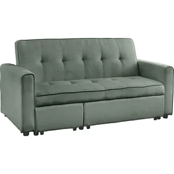 Pohovka Rozkládací pohovka SMART 180 CM zelená manšestr