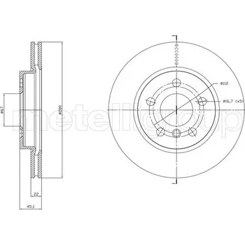 Brzdový kotouč Brzdový kotouč METELLI 23-1770C