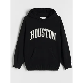 Chlapecká mikina Reserved - Svetr s kapucí - černý - 451BW-99X - 451BW-99X-158