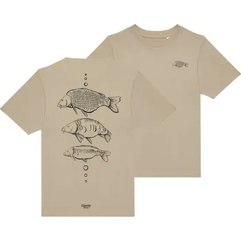Giants Fishing Tričko Dětské Tři Kapři Béžové - 7-8 let